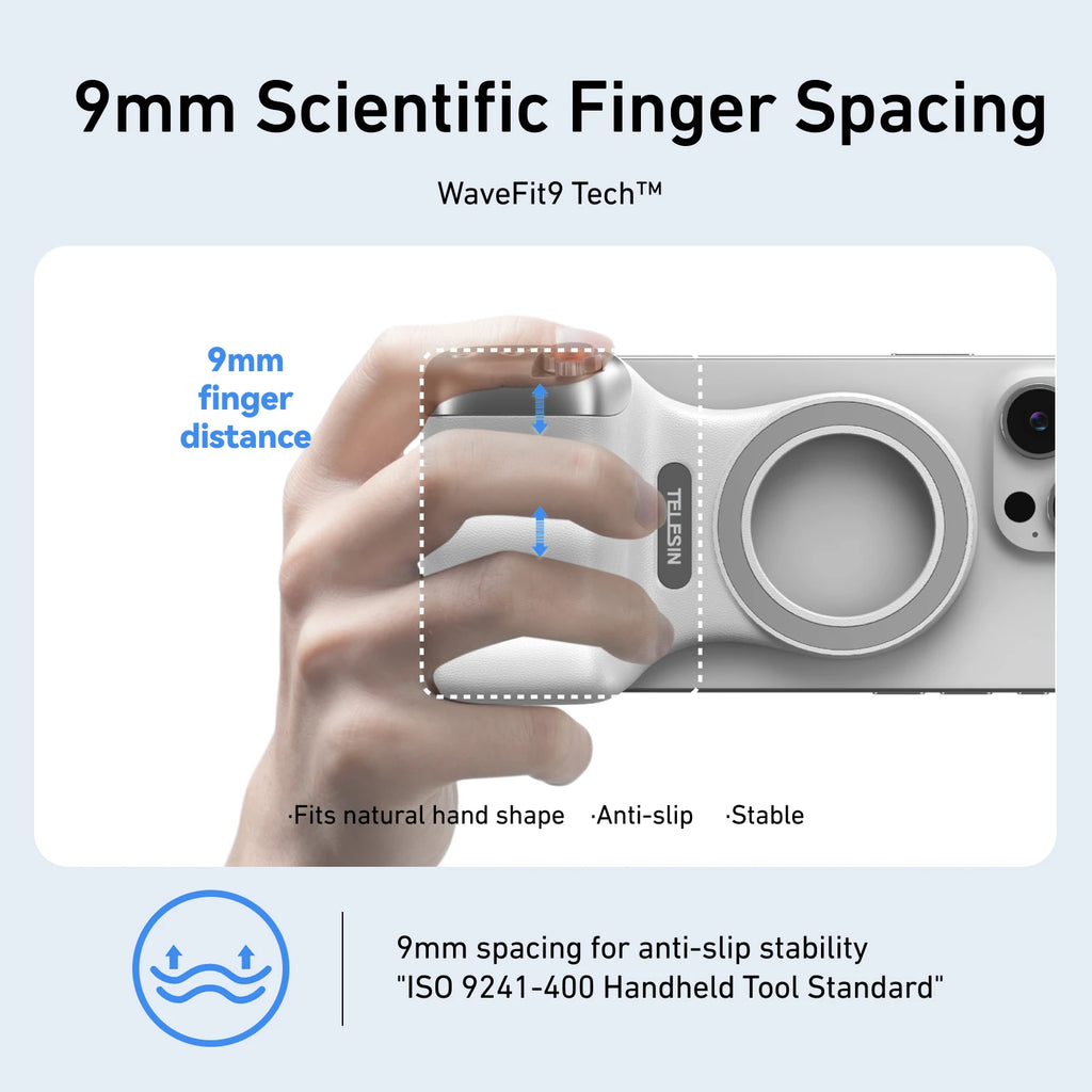 TELESIN Magnetic Phone Hand Grip with Bluetooth Remote